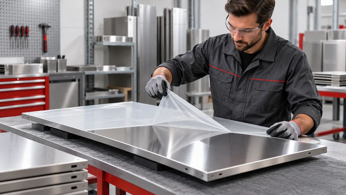 Metal Fabrication tape application environment