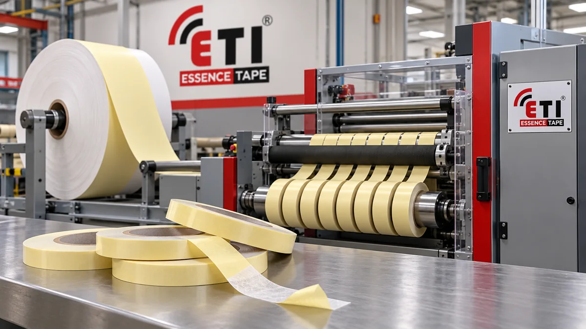 Double-sided tissue tape manufacturing manufacturing concept
